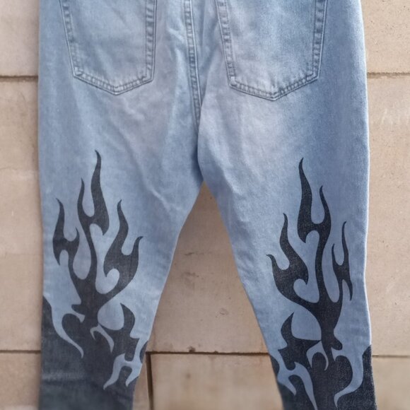 Edikted JEANS Women's Flame Leg NWT XL, High Waist 32" x 30" - Picture 13 of 15